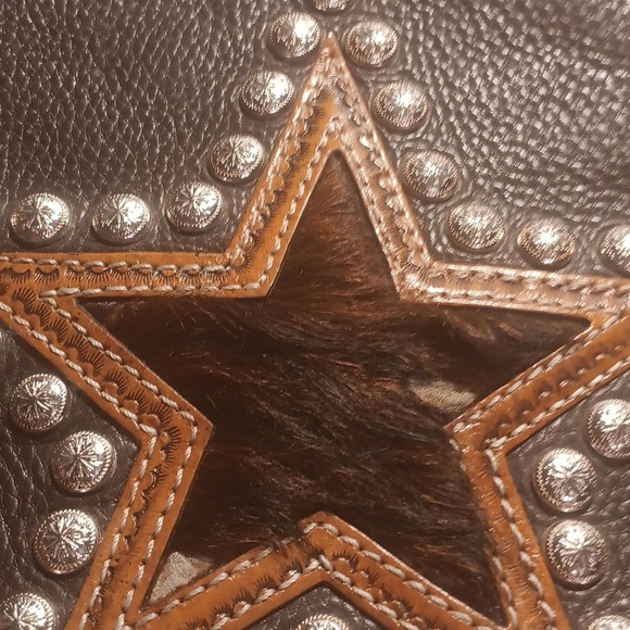 Montana Silversmiths Star Leather Purse - Picture 10 of 14